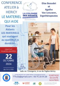 Conférence " Atelier à Héricy, le matériel qui aide" @ Salle de l'Orangerie