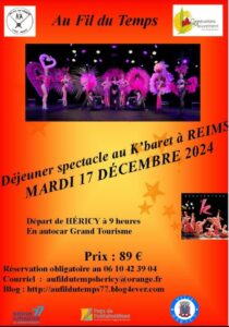 Déjeuner spectacle au K'baret à REIMS @ Kabaret